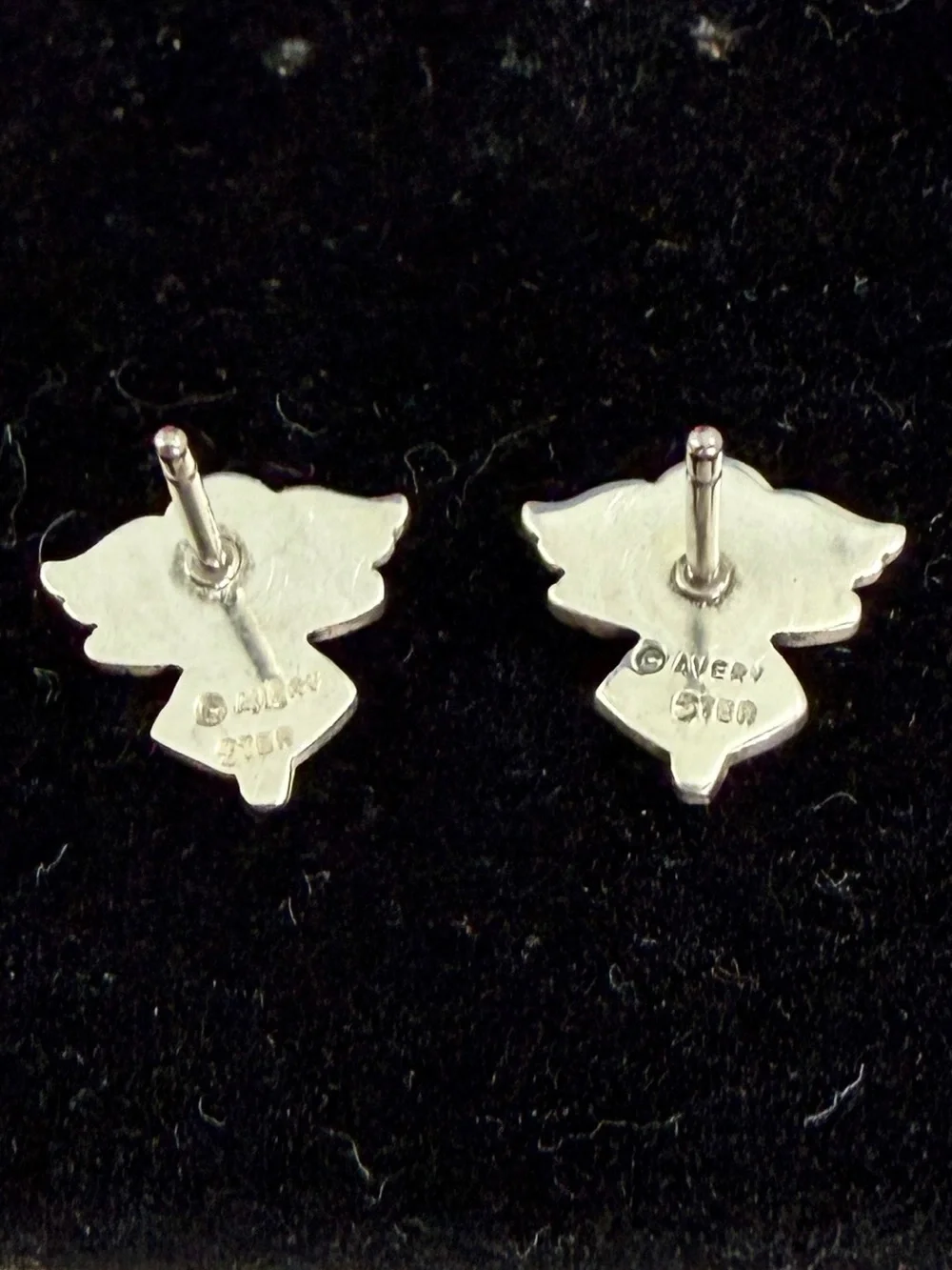 JAMES AVERY Sterling Silver Guardian Angel Flying Stud Earrings w/Box; RETIRED